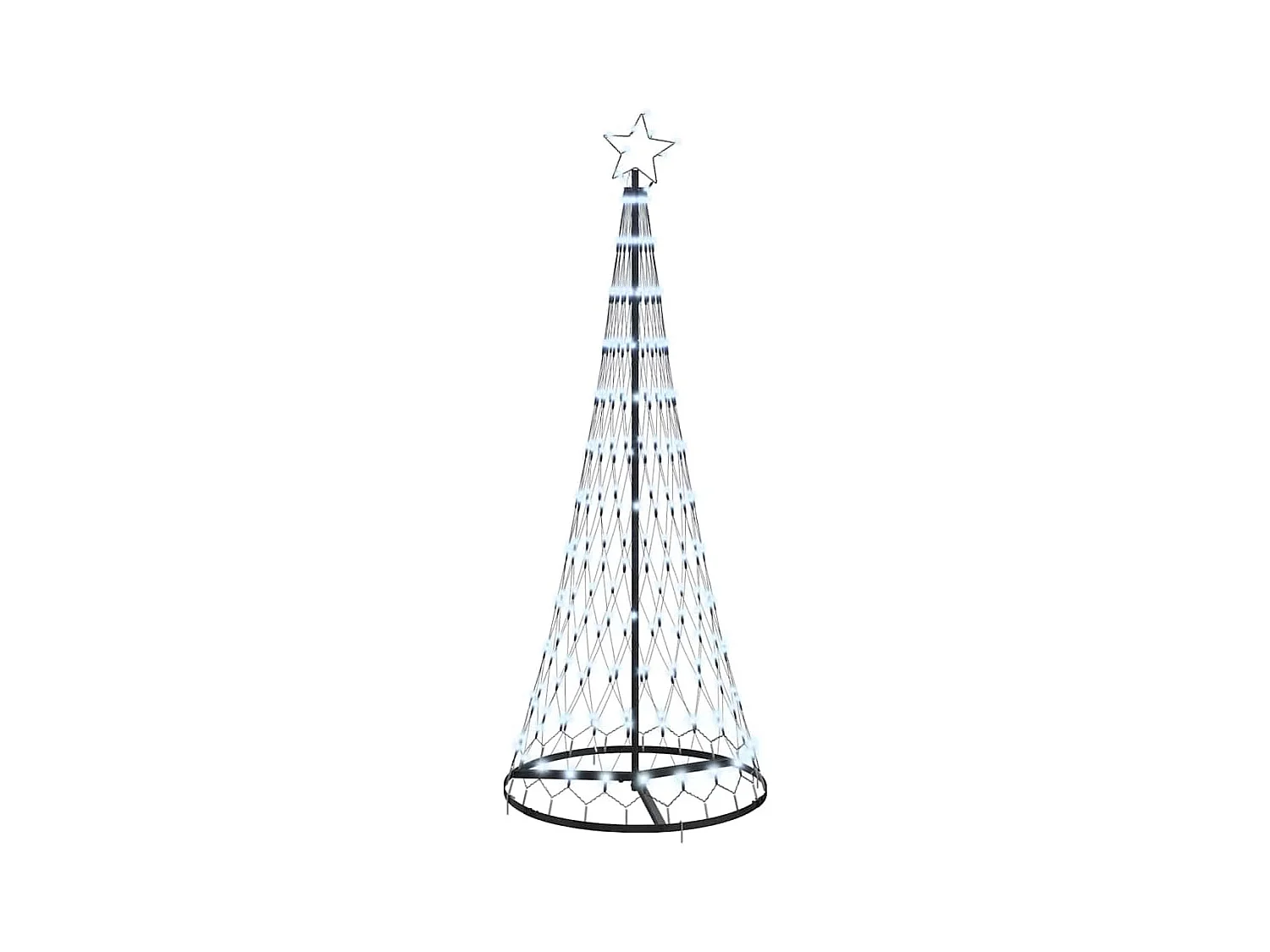 Arbre de Noël LED Blanc froid 71 x 71 x 184,5 cm Métal
