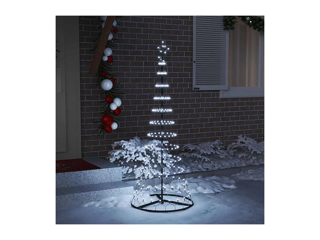 Arbre de Noël LED Blanc froid 71 x 71 x 184,5 cm Métal