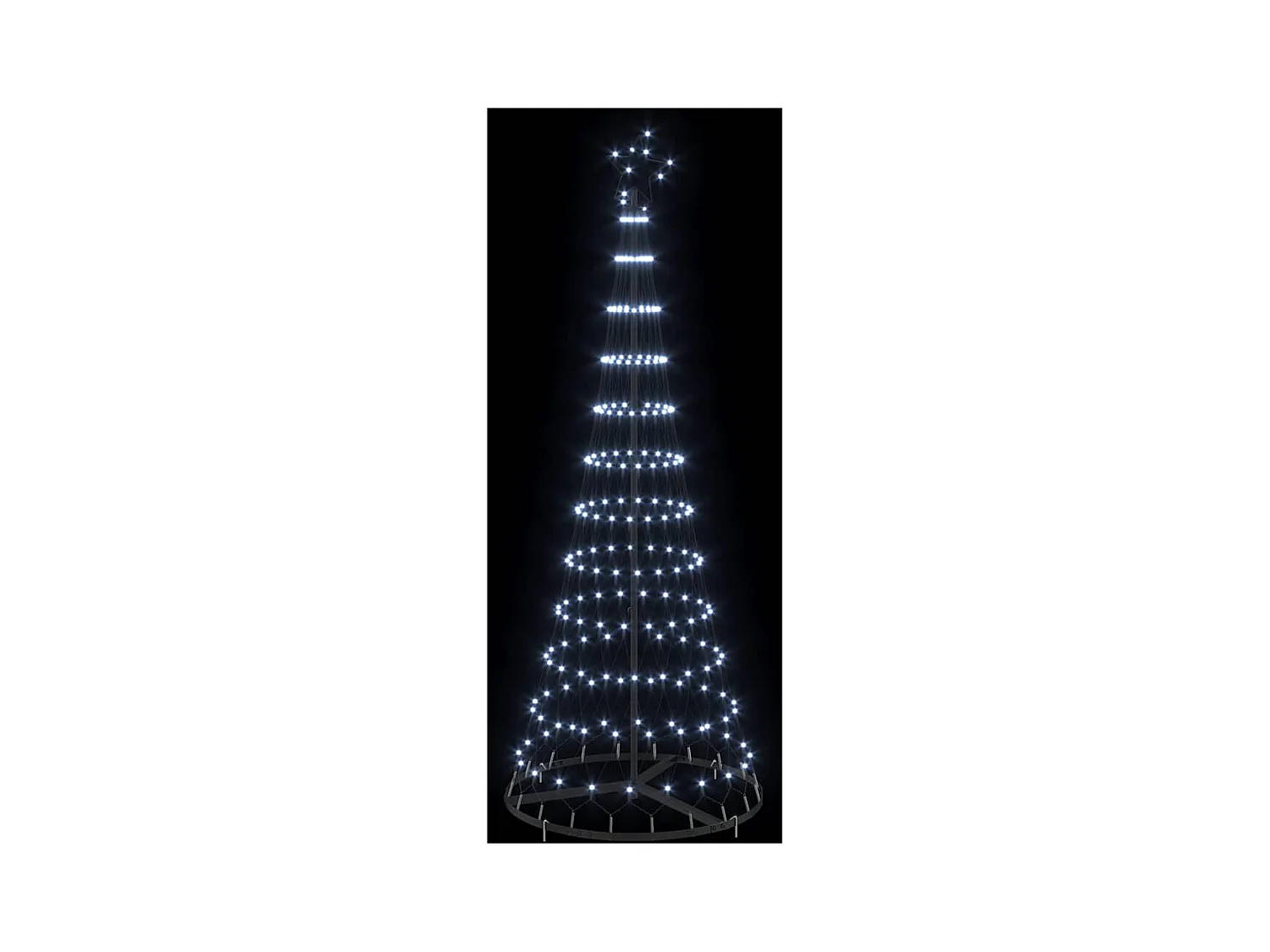 Arbre de Noël LED Blanc froid 71 x 71 x 184,5 cm Métal