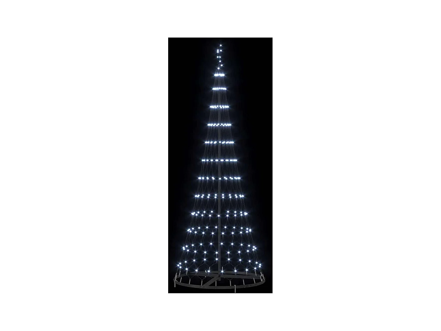 Arbre de Noël LED Blanc froid 71 x 71 x 184,5 cm Métal
