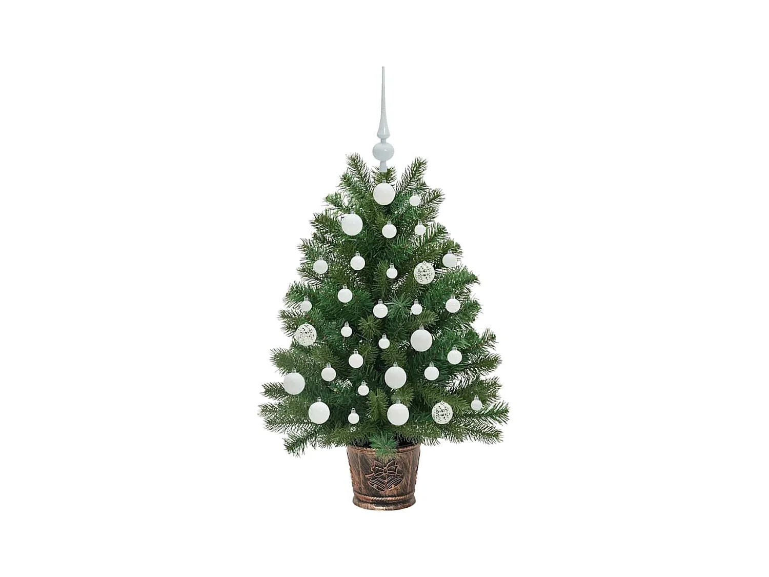 Sapin de Noël artificiel avec 150 LED Vert 95 cm PE et PVC