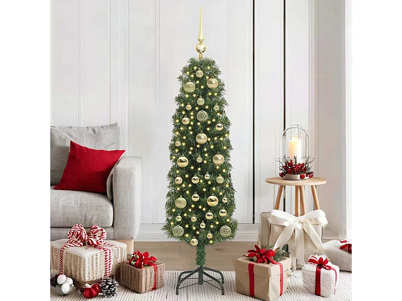 Sapin de Noël artificiel Vert 150 cm PVC et acier et plastique