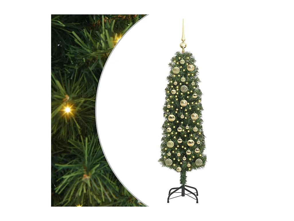 Sapin de Noël artificiel Vert 150 cm PVC et acier et plastique