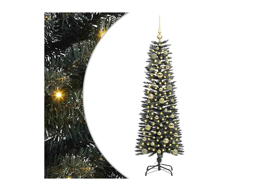 Sapin de Noël artificiel avec 150 LED Vert 43 x 43 x 150 cm