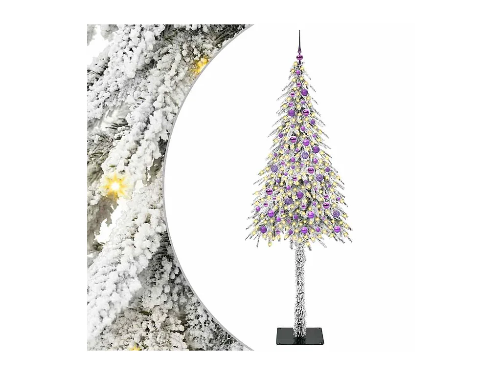 Árvore de Natal com 300 LEDs com suporte Branco 210 cm PE e Aço