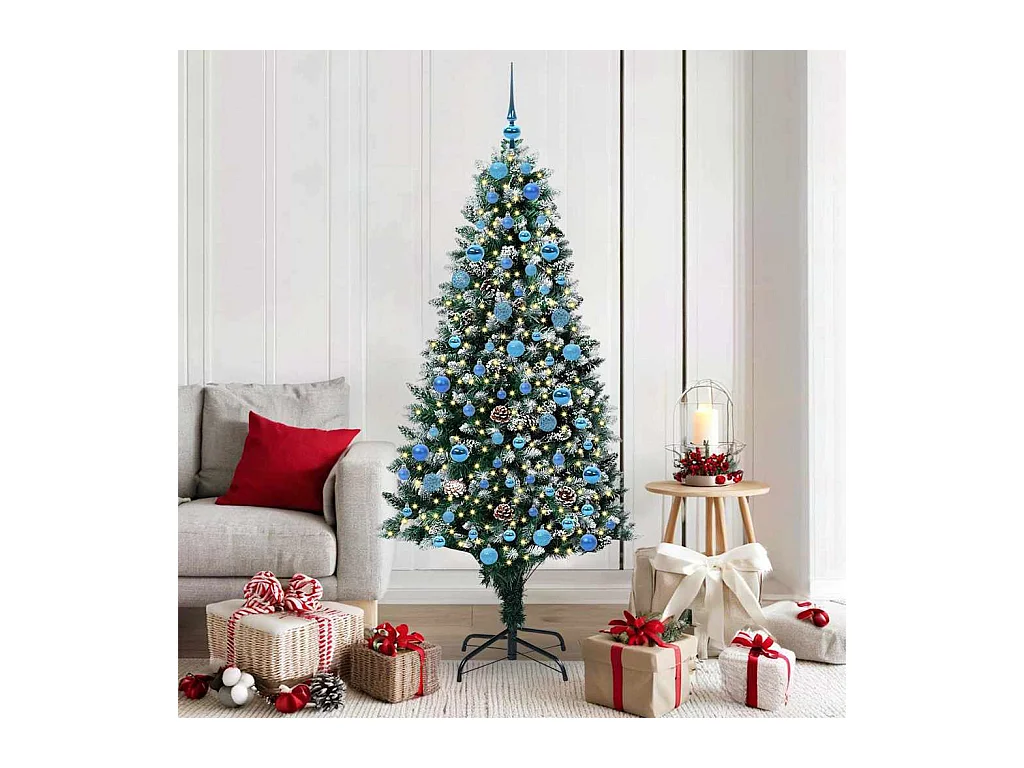 Sapin de Noël artificiel Vert 180 cm PVC, Acier et Plastique