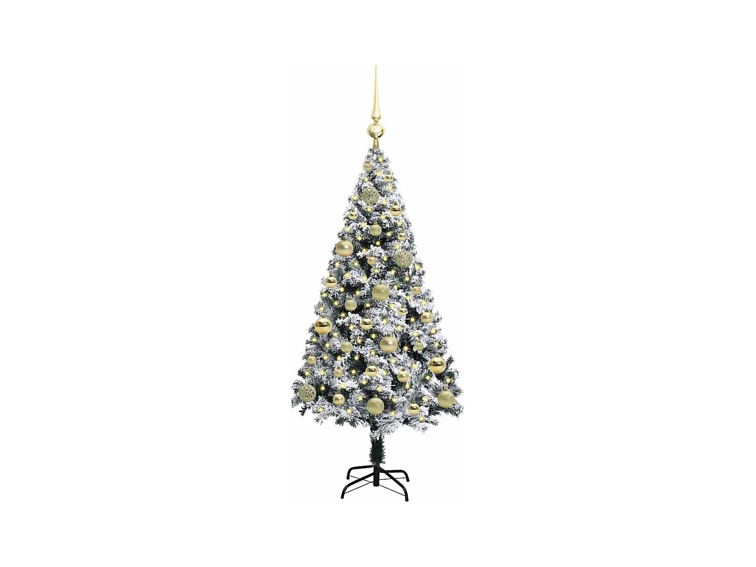 Sapin de Noël artificiel Vert 120 cm PVC, Acier et Plastique