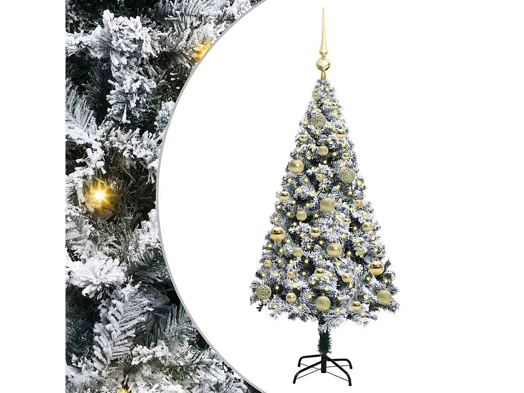 Sapin de Noël artificiel Vert 120 cm PVC, Acier et Plastique