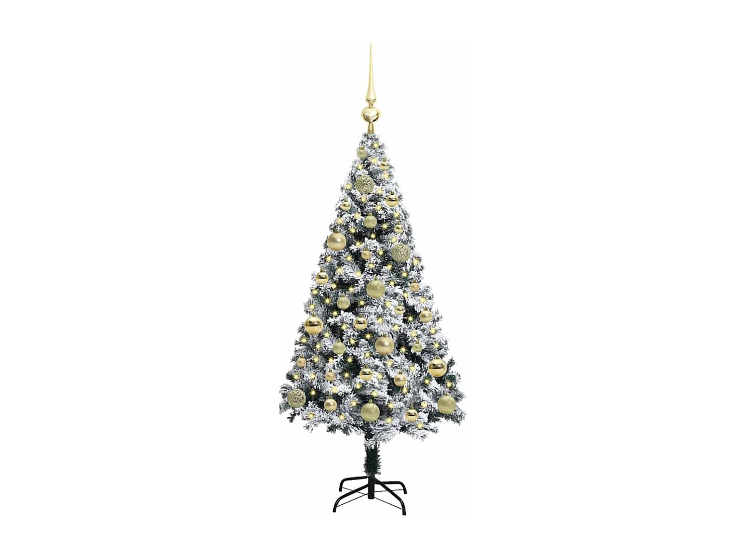 Sapin de Noël artificiel Vert 120 cm PVC, Acier et Plastique