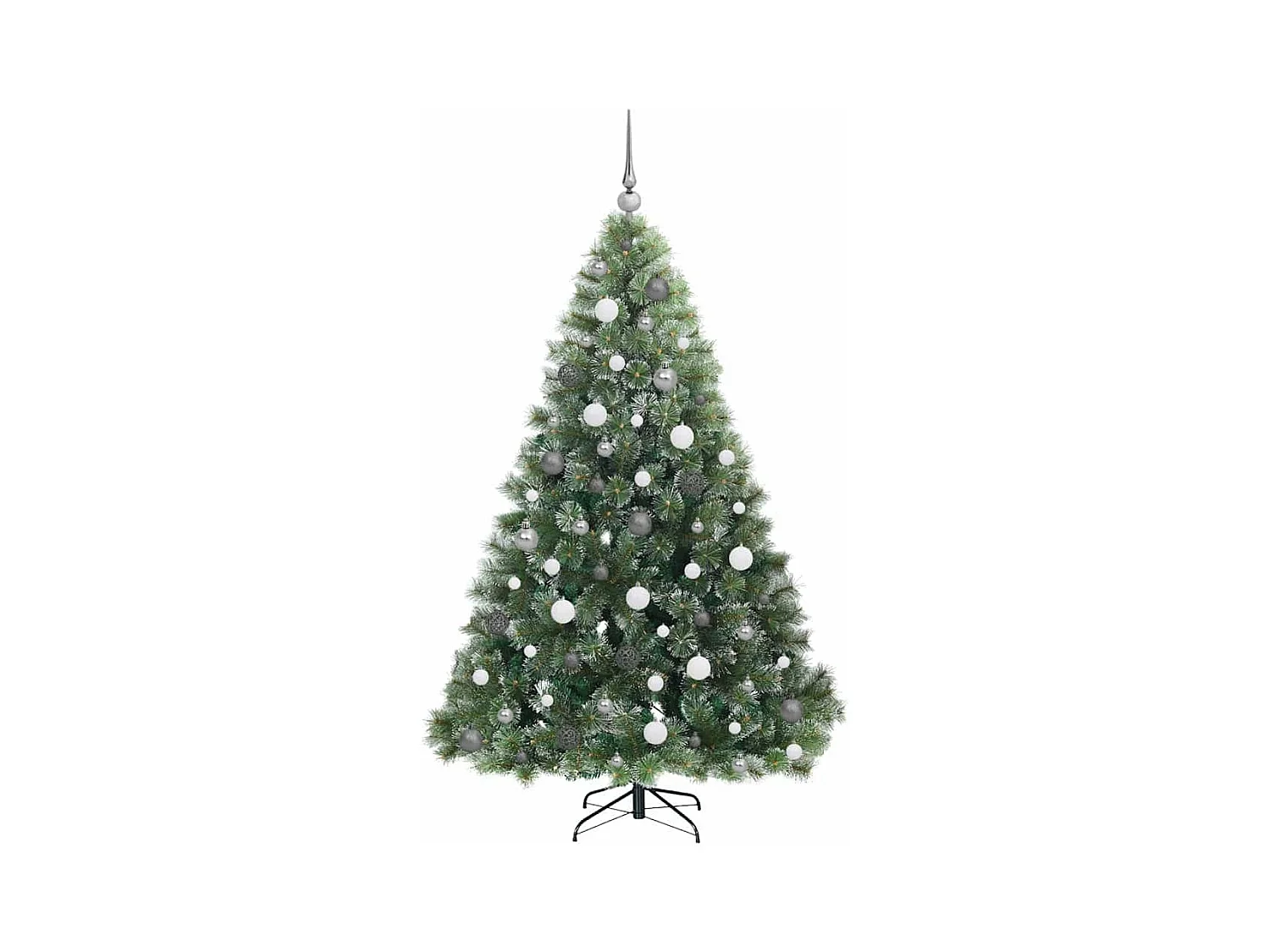 Kunstkerstboom met 300 LED met standaard Groen 180 cm PE en PVC