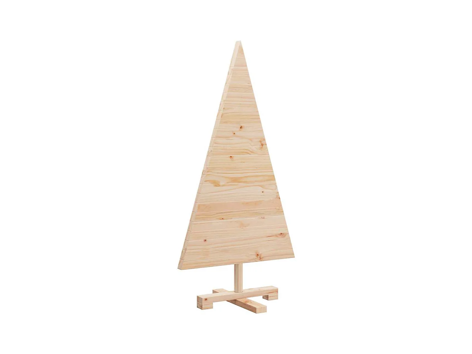 Arbres de Noël avec support Naturel 90 cm Bois massif en pin