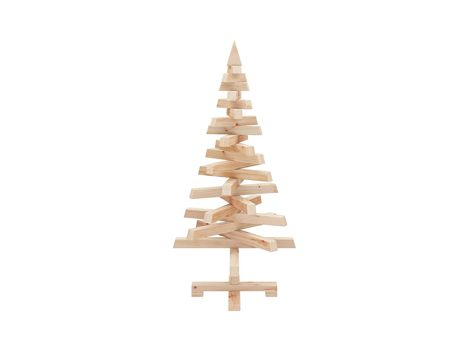 Arbres de Noël avec support Naturel 90 cm Bois massif en pin
