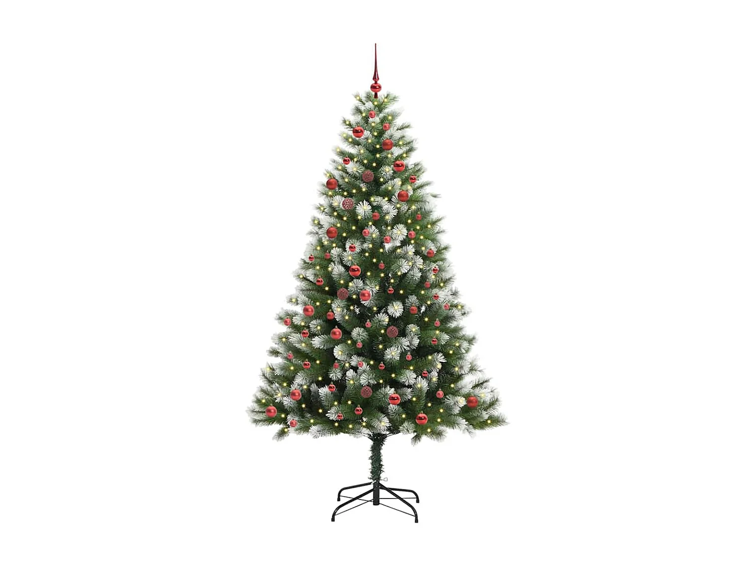Sapin de Noël artificiel à charnière avec neige en flocons