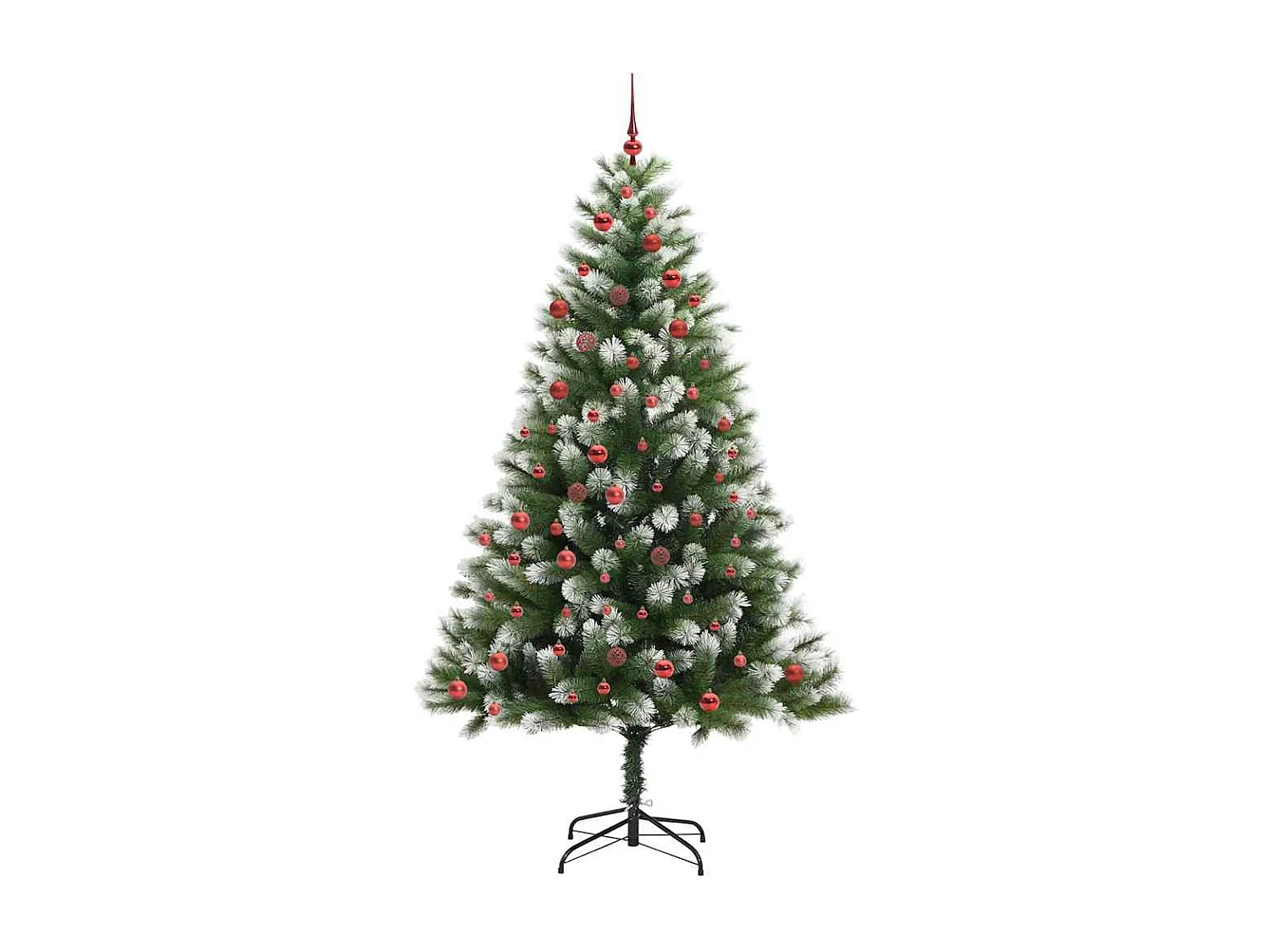 Sapin de Noël artificiel à charnière avec neige en flocons