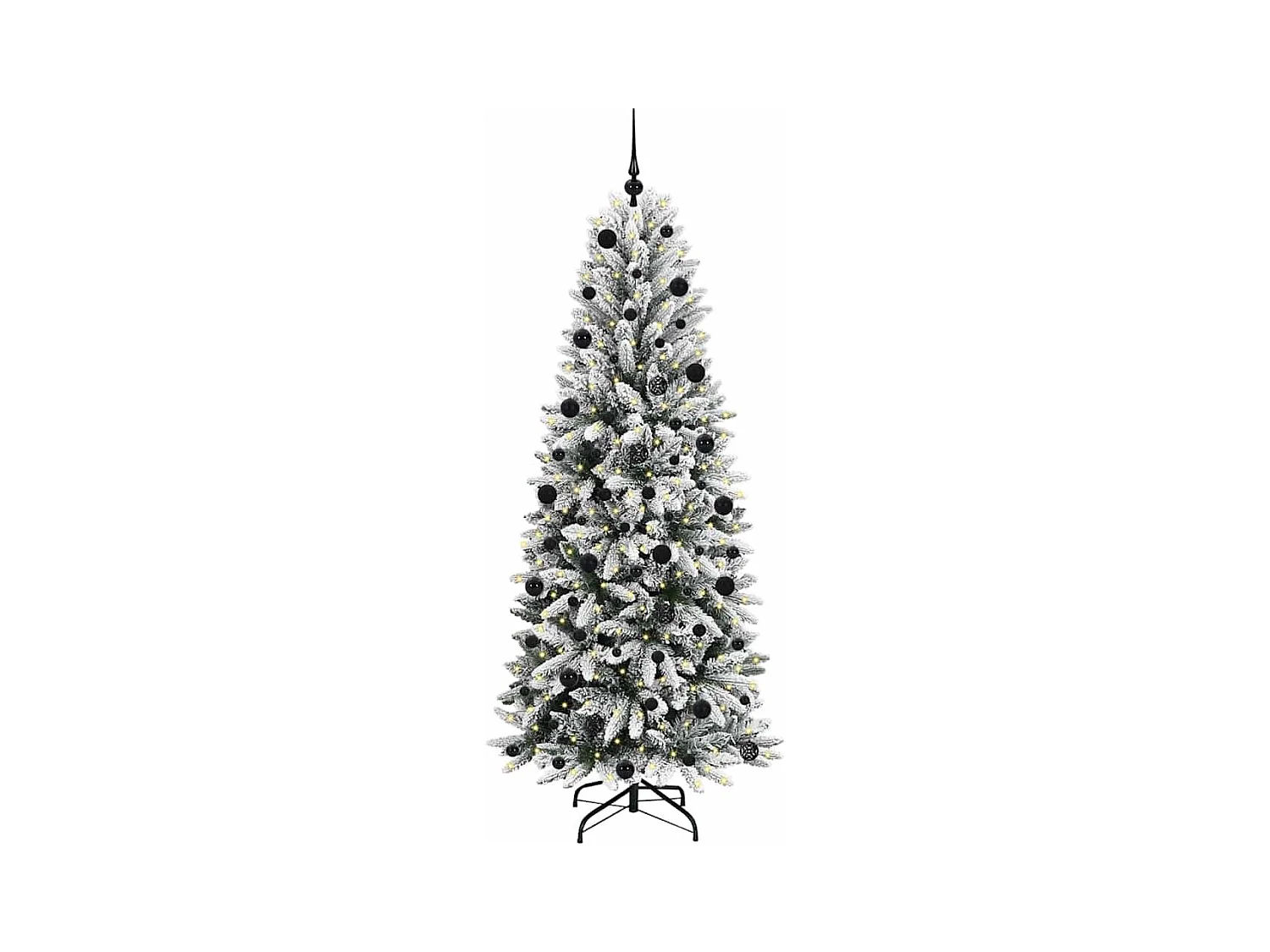 Árvore de Natal Artificial com 300 LEDs Branco 78 x 78 x 210 cm