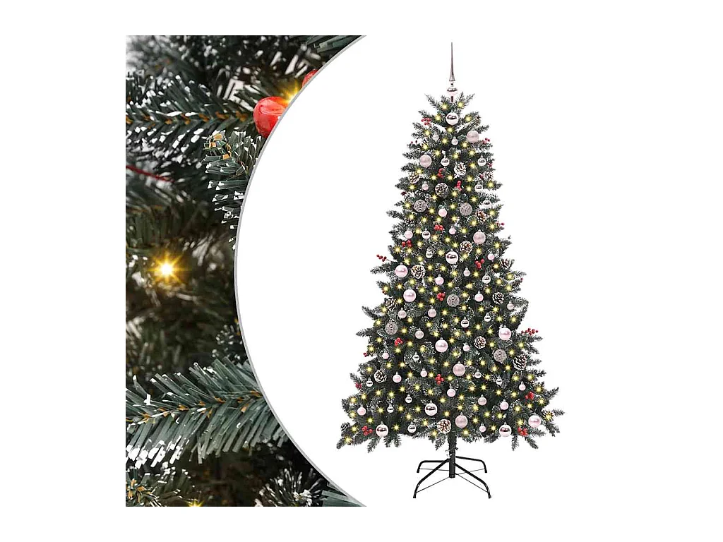 Árbol de Navidad artificial con 300 LED Verde 99 x 99 x 180 cm