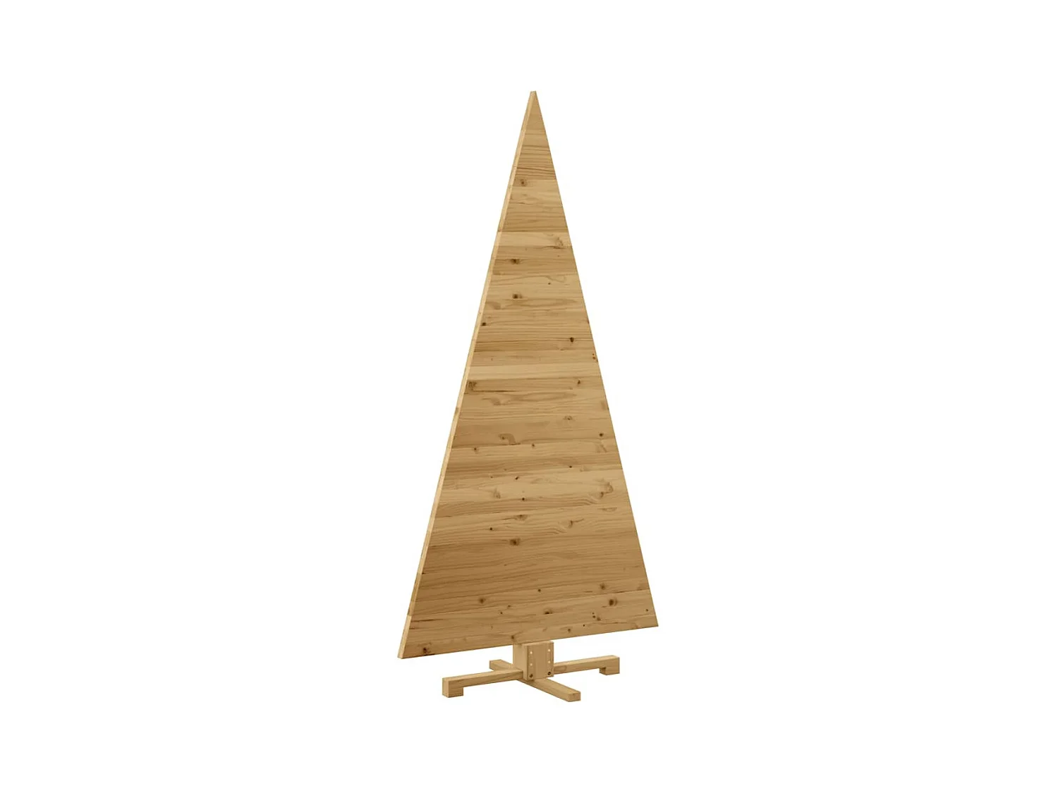 Arbres de Noël avec support Marron 180 cm Bois massif en pin