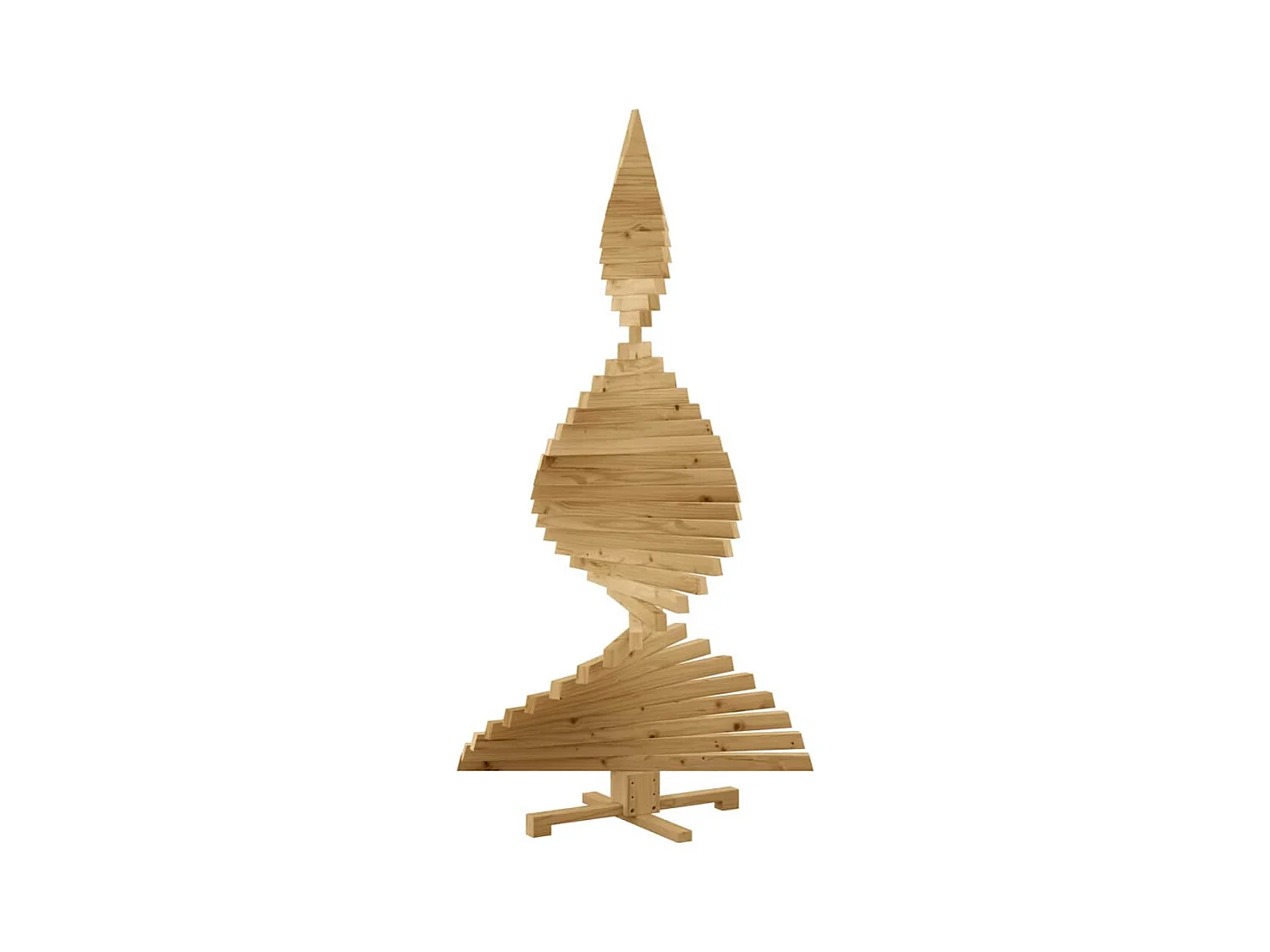 Arbres de Noël avec support Marron 180 cm Bois massif en pin