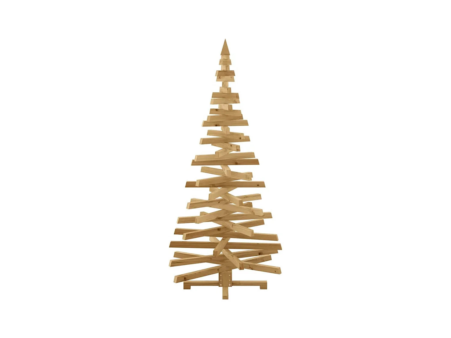 Arbres de Noël avec support Marron 180 cm Bois massif en pin