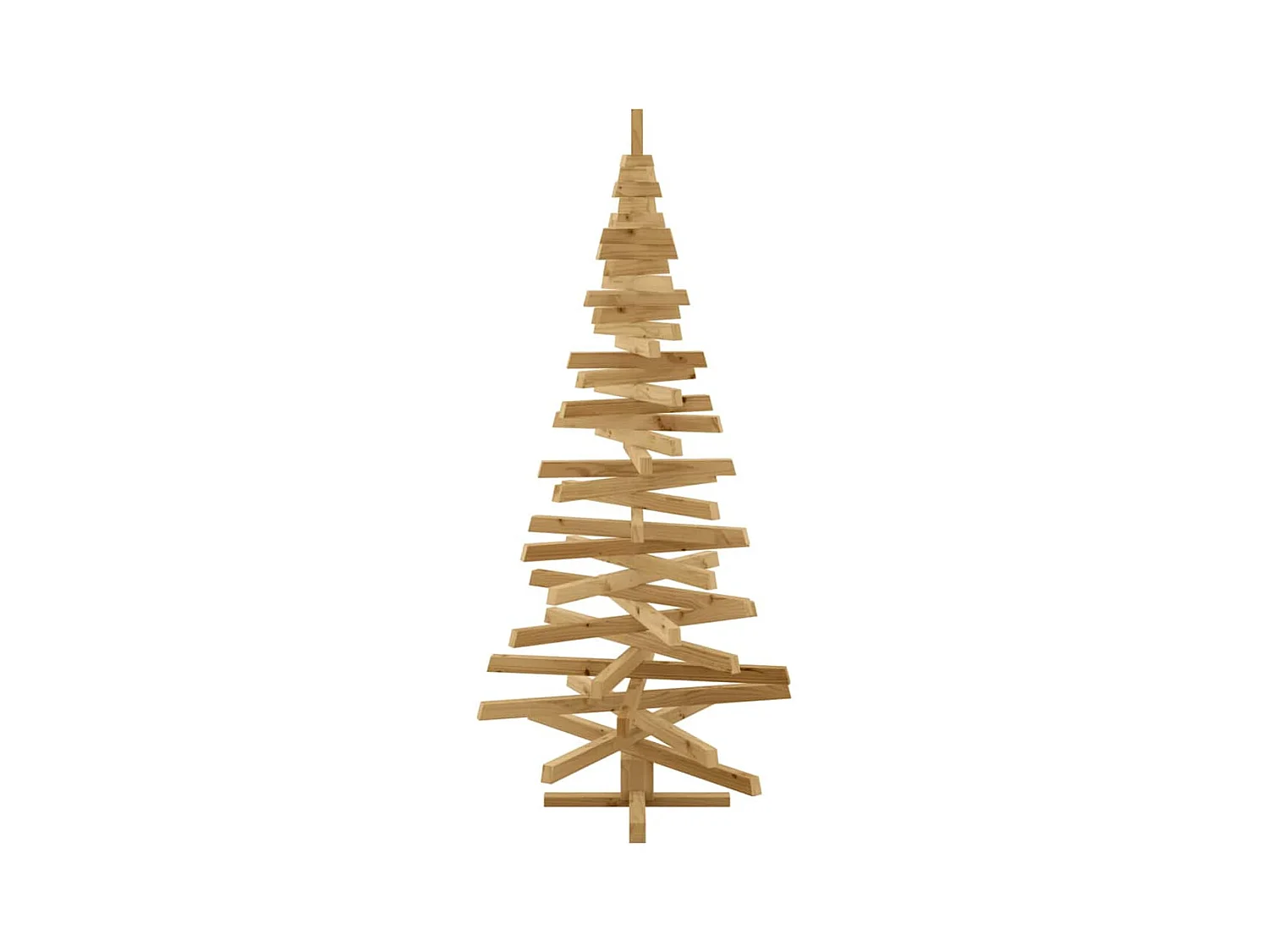 Arbres de Noël avec support Marron 180 cm Bois massif en pin