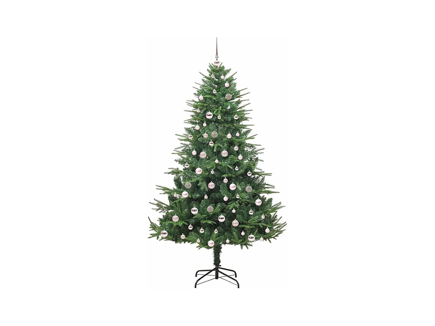 Árbol de Navidad artificial preiluminado con juego de bolas