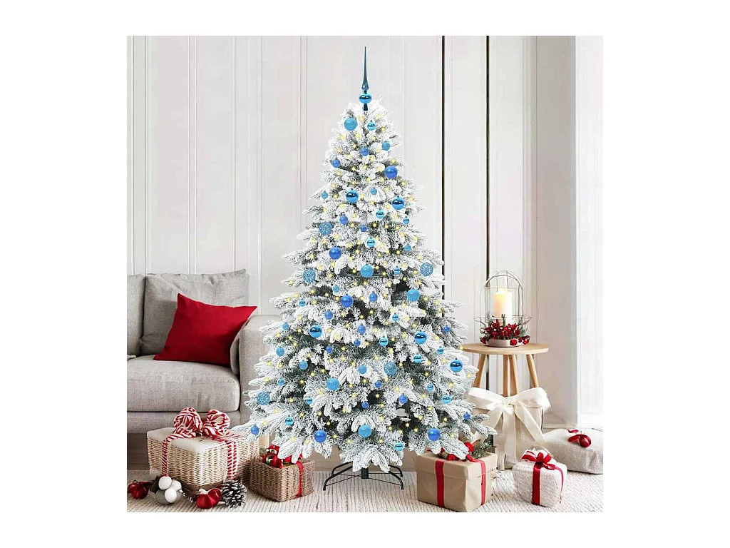 Árbol de Navidad artificial con 300 LED Verde 180 cm PE y PVC