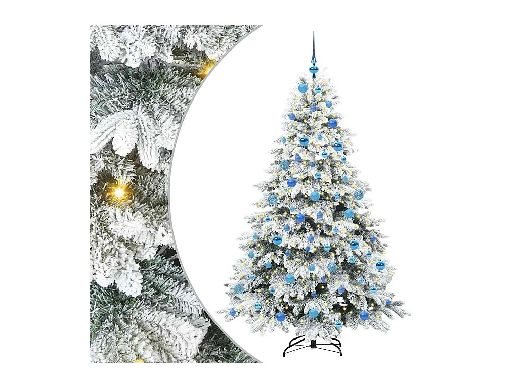 Árbol de Navidad artificial con 300 LED Verde 180 cm PE y PVC