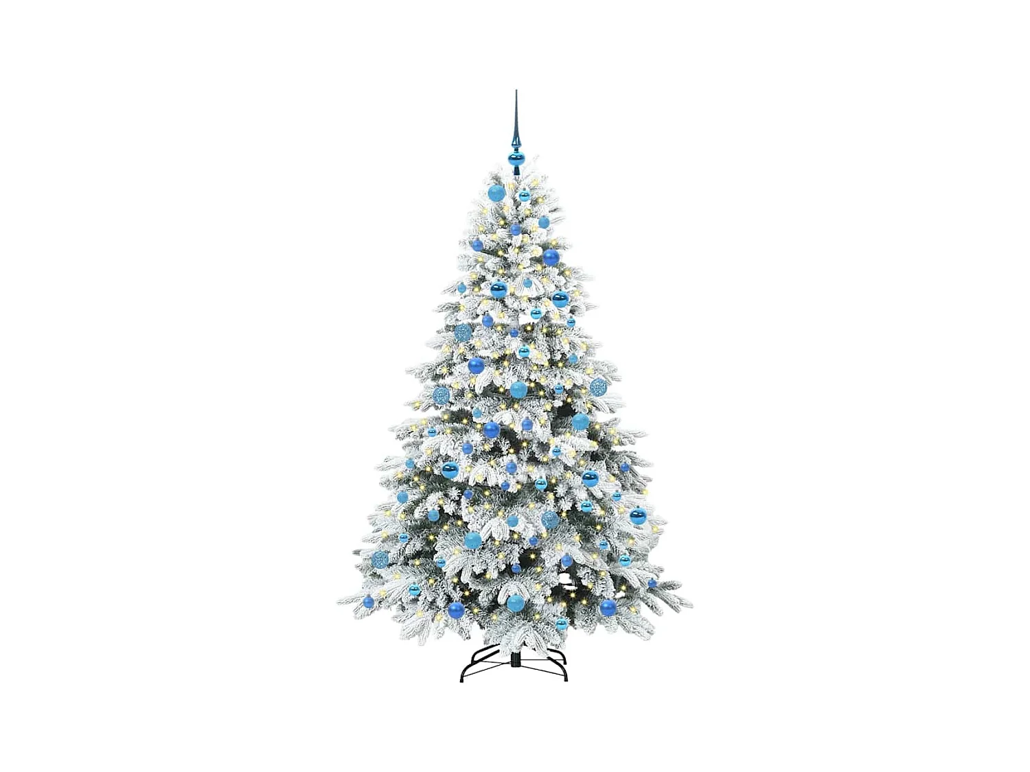 Árbol de Navidad artificial con 300 LED Verde 180 cm PE y PVC