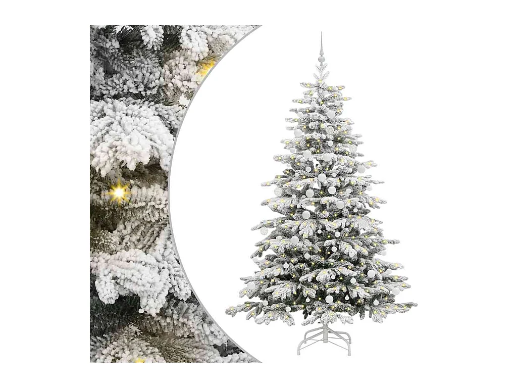 Árbol de Navidad artificial con ramas articuladas 210 cm