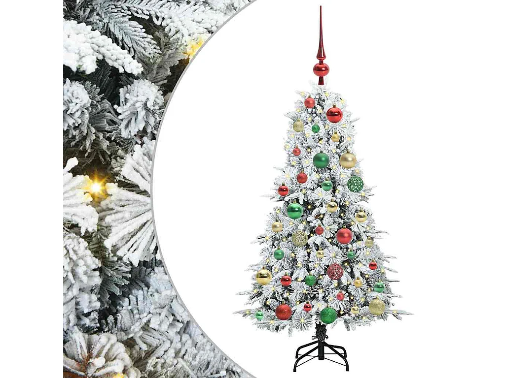 Sapin de Noël Artificiel à Branches Articulées Vert 120 cm