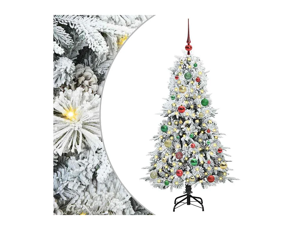 Sapin de Noël Artificiel à Branches Articulées Vert 150 cm