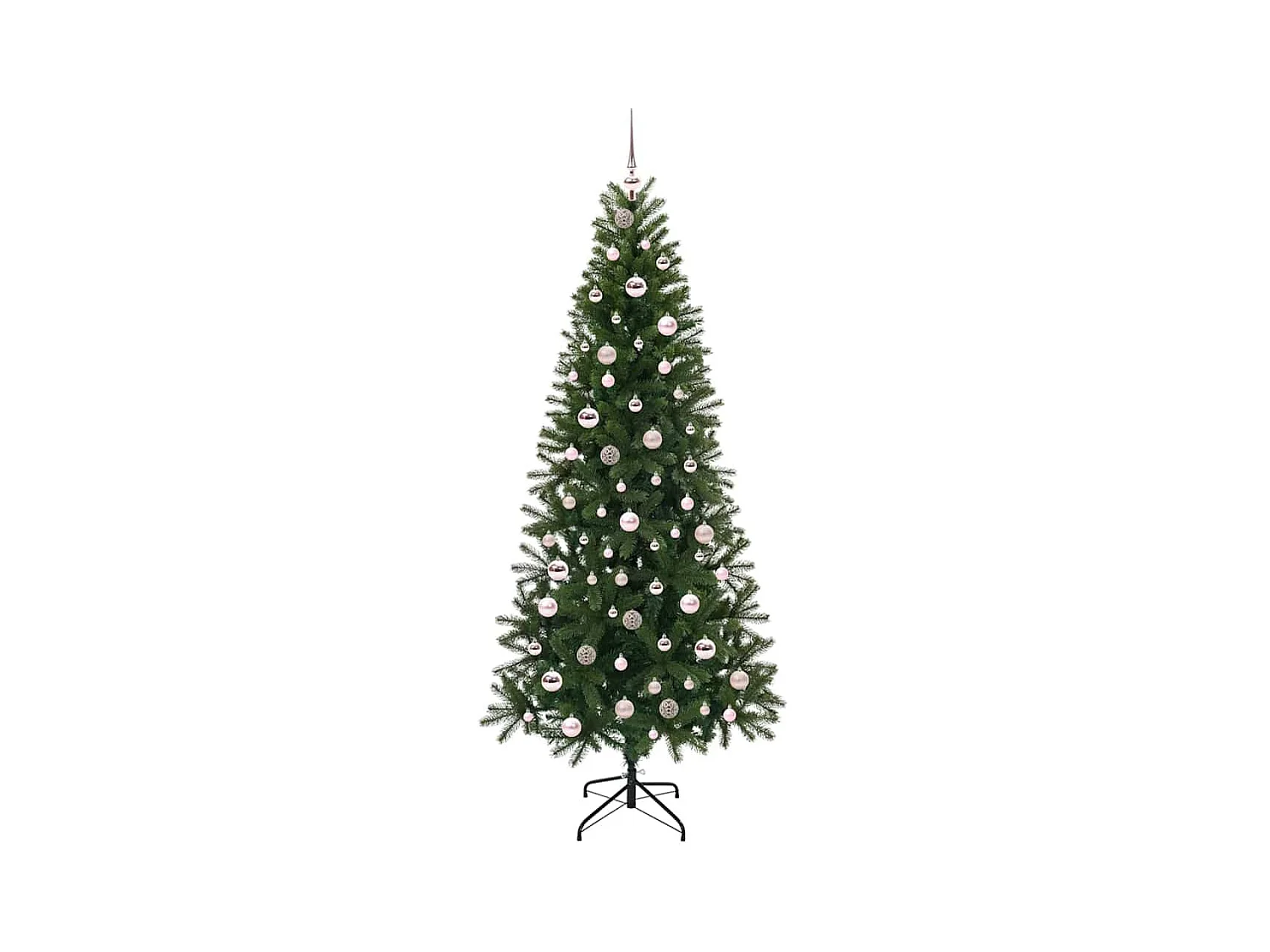 Árbol de Navidad artificial con 300 LED Verde 210 cm PE y PVC
