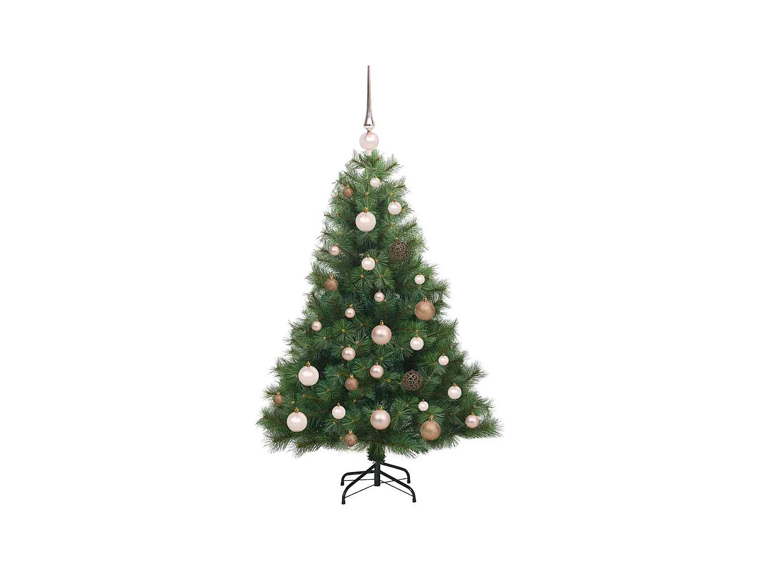 Kunstkerstboom met 150 LED met standaard Groen 120 cm PE en PVC