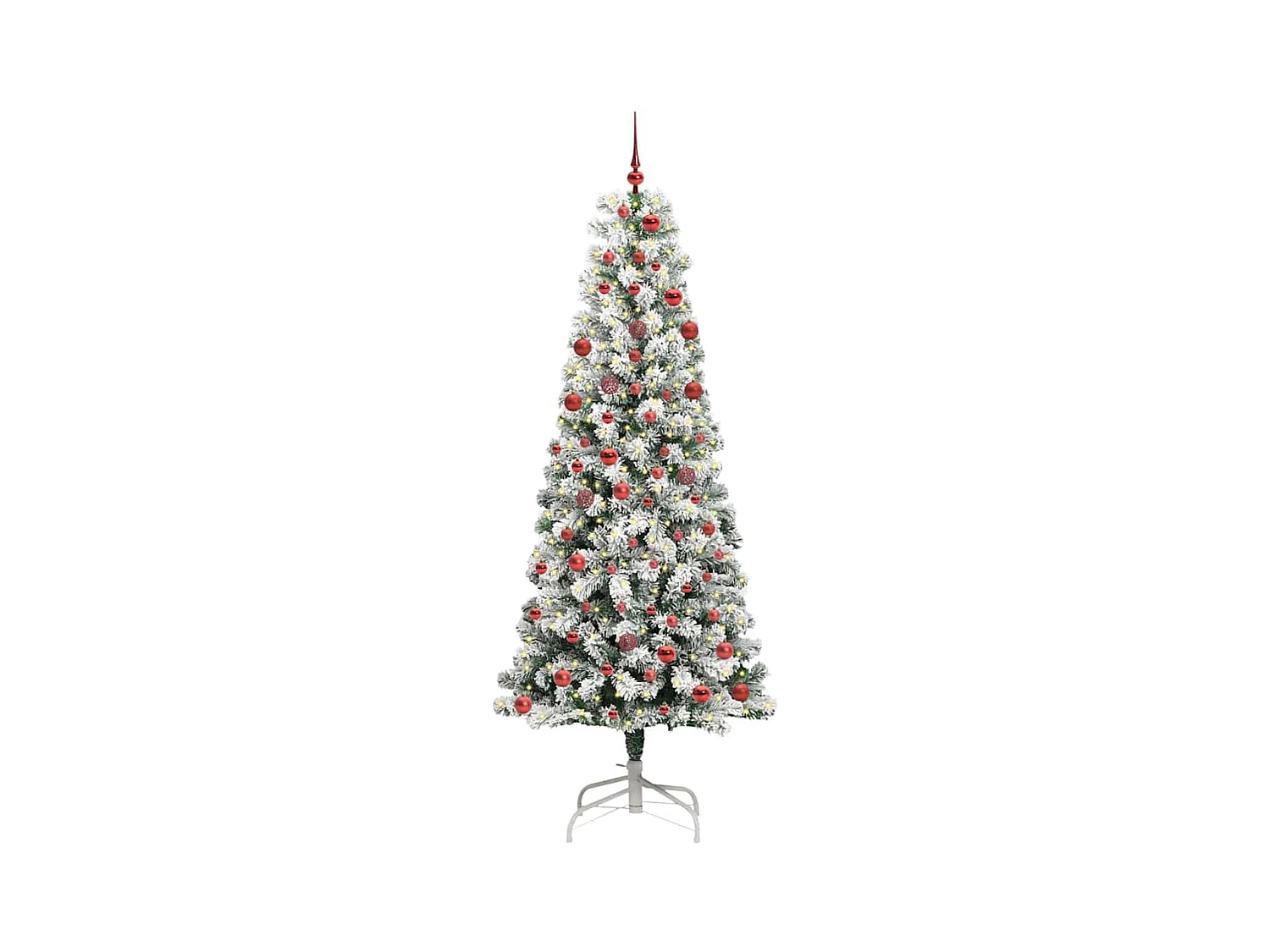 Árbol de Navidad artificial con ramas articuladas 210 cm PVC