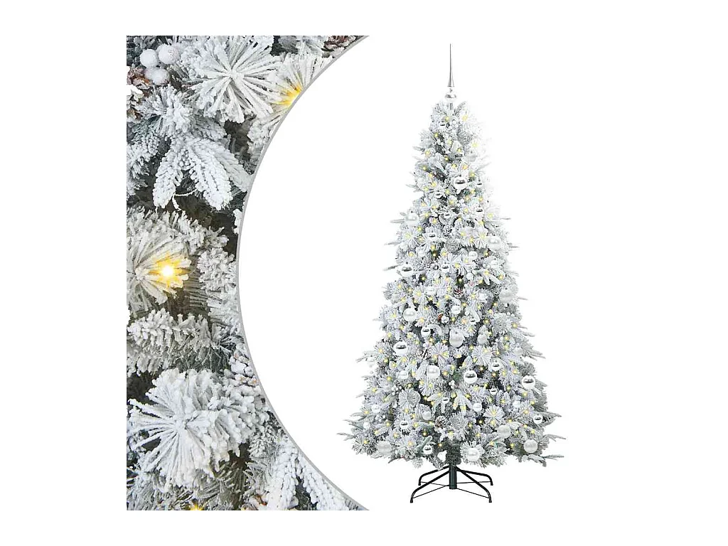 Sapin de Noël Artificiel à Branches Articulées Vert 180 cm