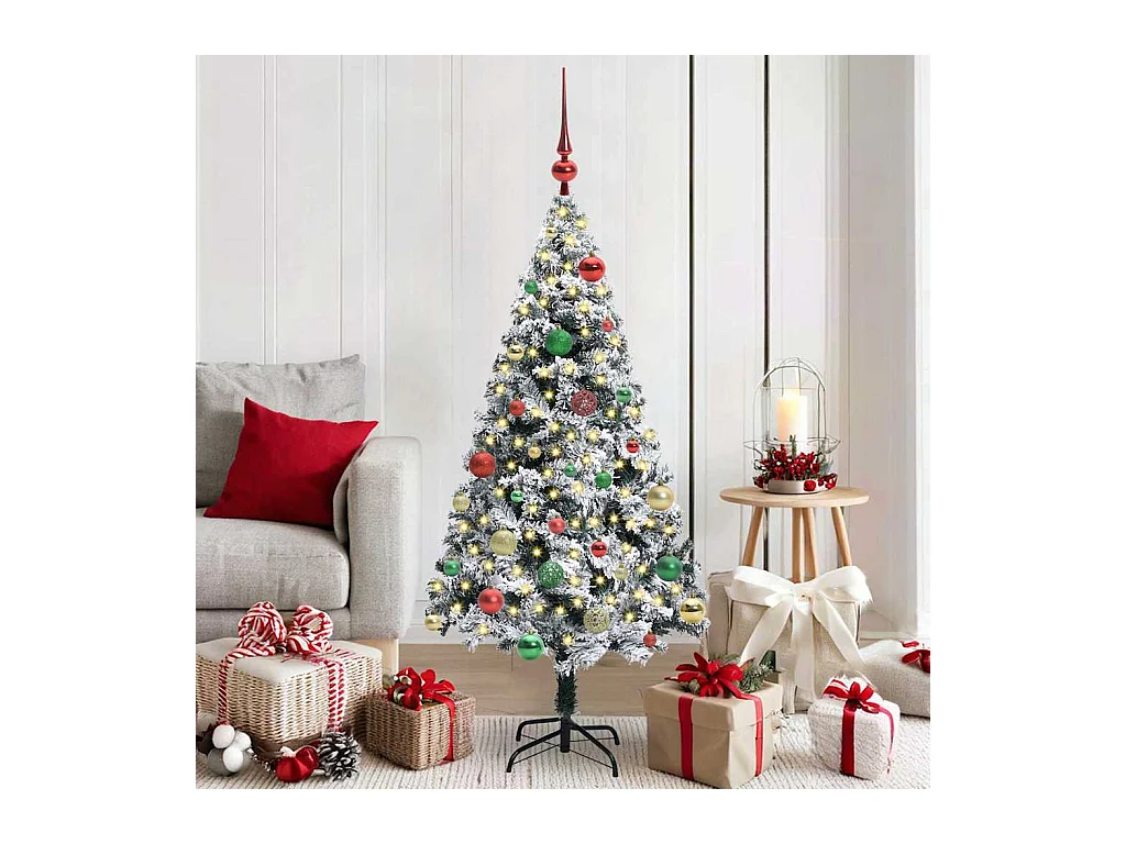 Sapin de Noël artificiel Vert 150 cm PVC, Acier et Plastique