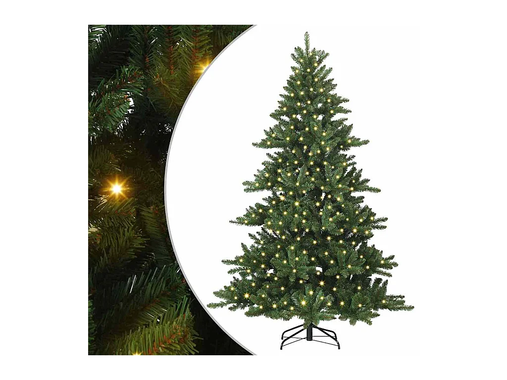 Árbol de Navidad artificial con ramas articuladas 240 cm PVC