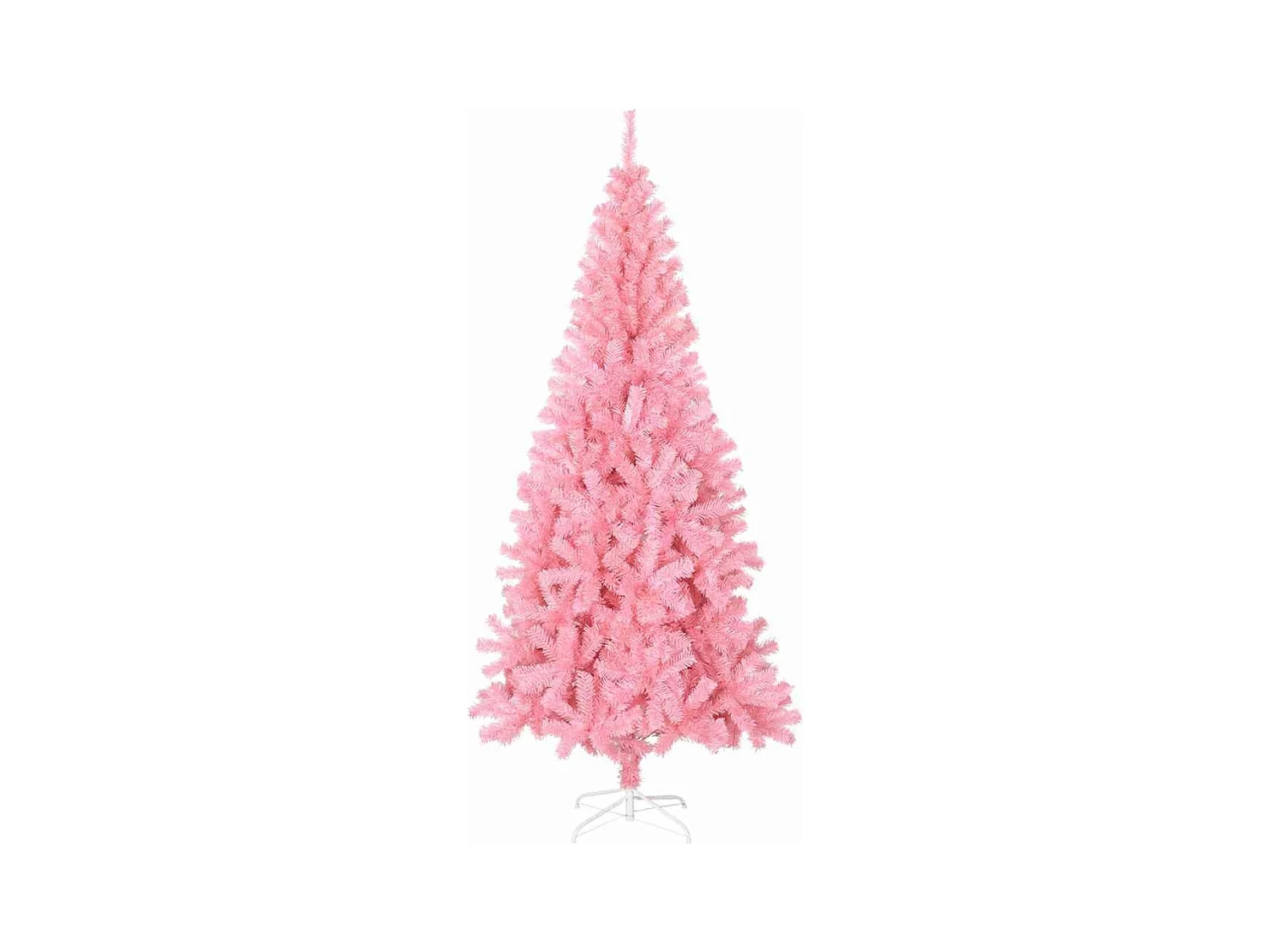 Árbol de Navidad con 300 LED con soporte Rosa 180 cm PVC