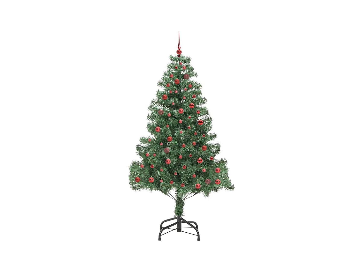 Sapin de Noël avec 300 LED avec support Vert 210 cm PVC