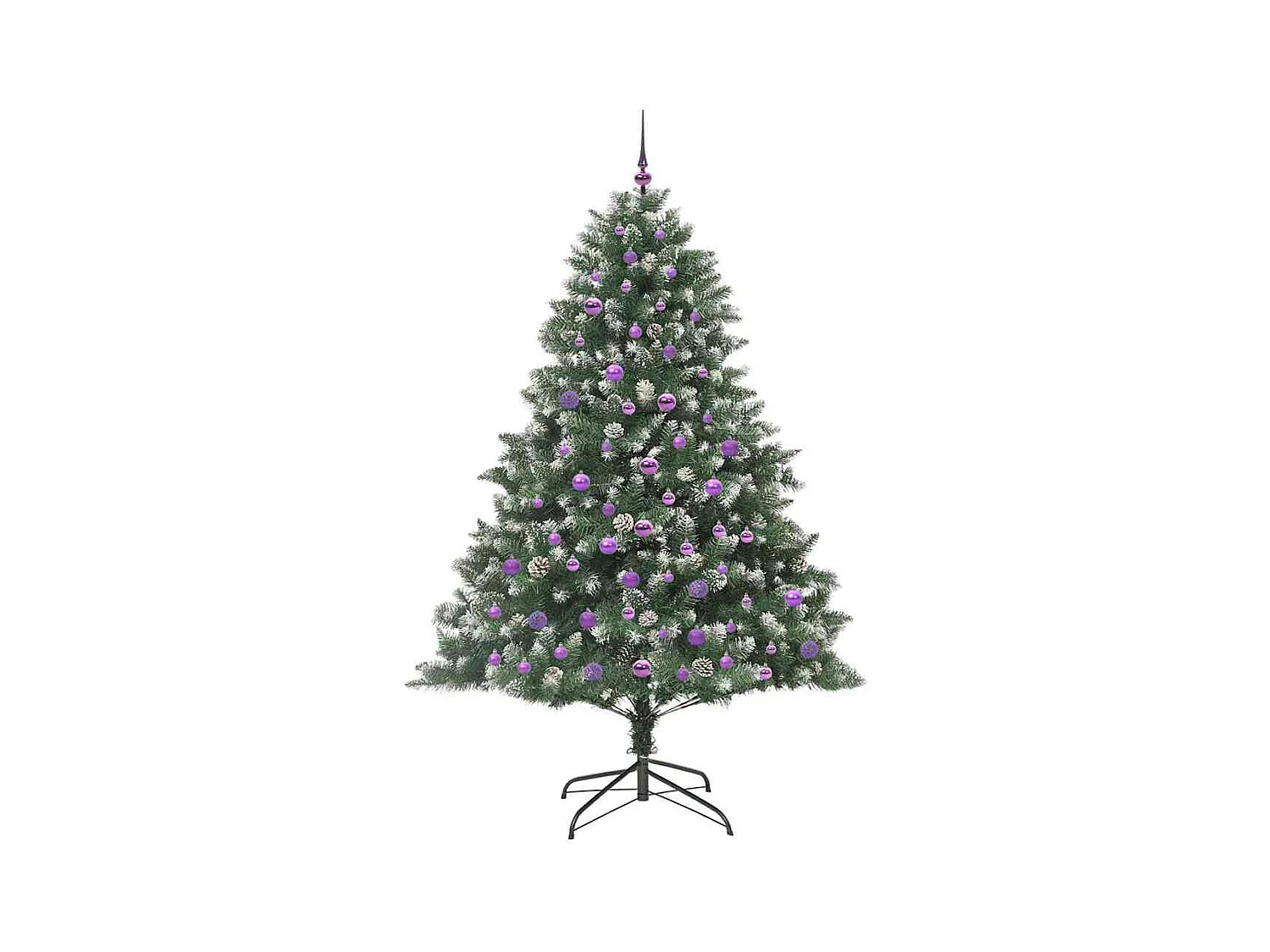 Sapin de Noël artificiel avec 300 LED Vert 140 x 140 x 210 cm