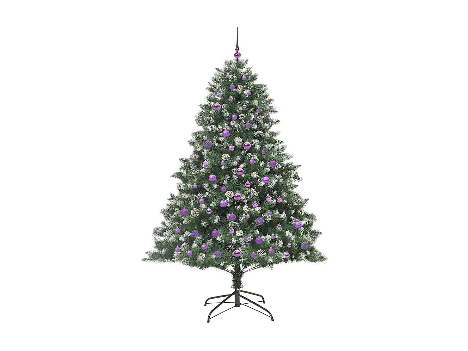 Sapin de Noël artificiel avec 300 LED Vert 140 x 140 x 210 cm