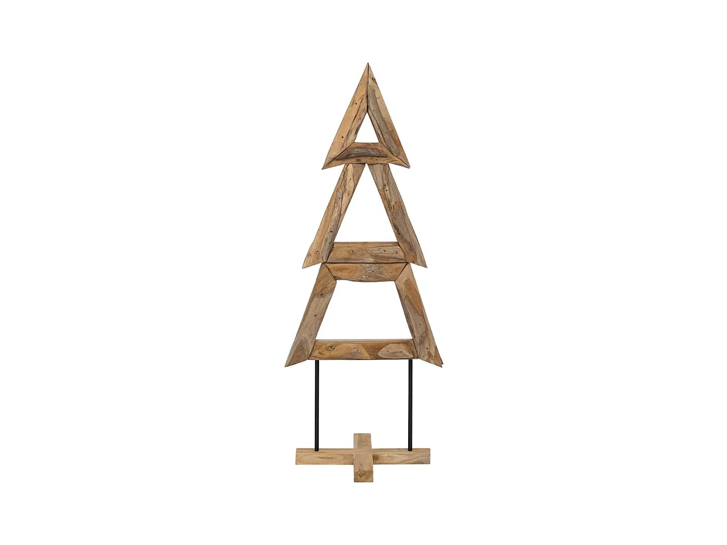 Árbol de Navidad Marrón 150 cm Madera de teca maciza
