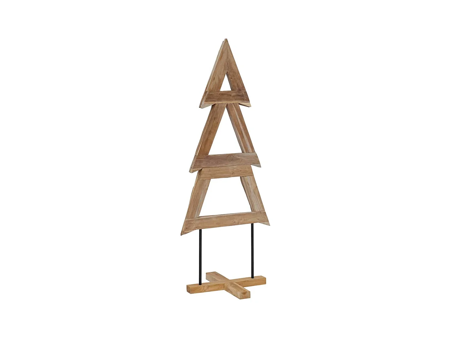 Árbol de Navidad Marrón 150 cm Madera de teca maciza