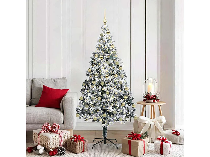 Sapin de Noël artificiel Vert 180 cm PVC, Acier et Plastique