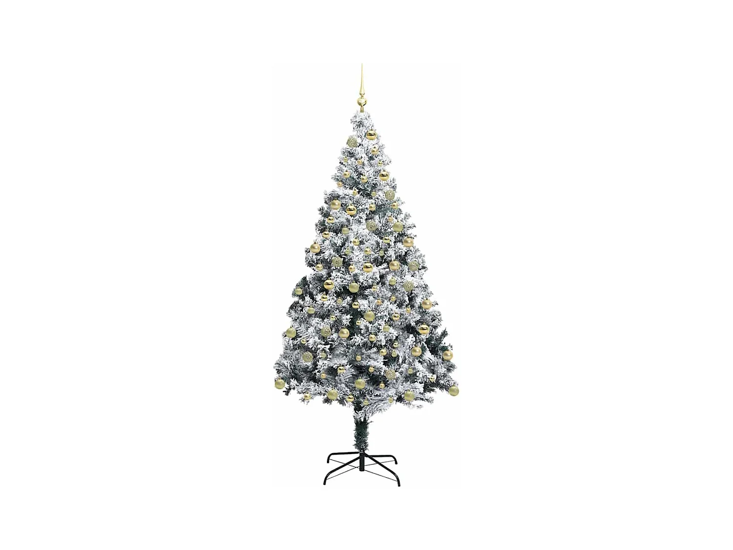 Árbol de Navidad artificial Verde 180 cm PVC y Acero y Plástico