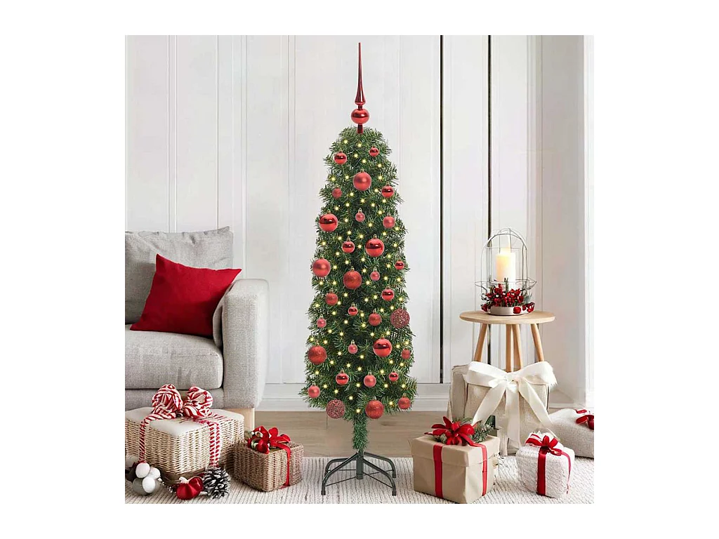 Sapin de Noël artificiel Vert 150 cm PVC et acier et plastique