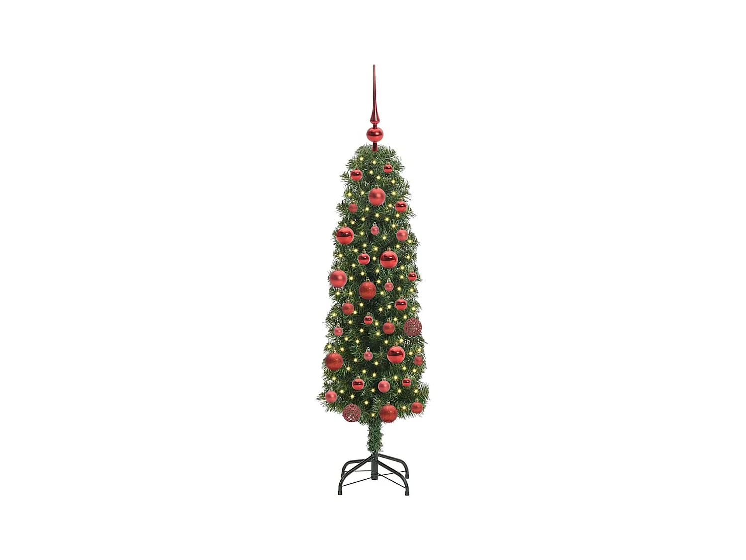 Sapin de Noël artificiel Vert 150 cm PVC et acier et plastique