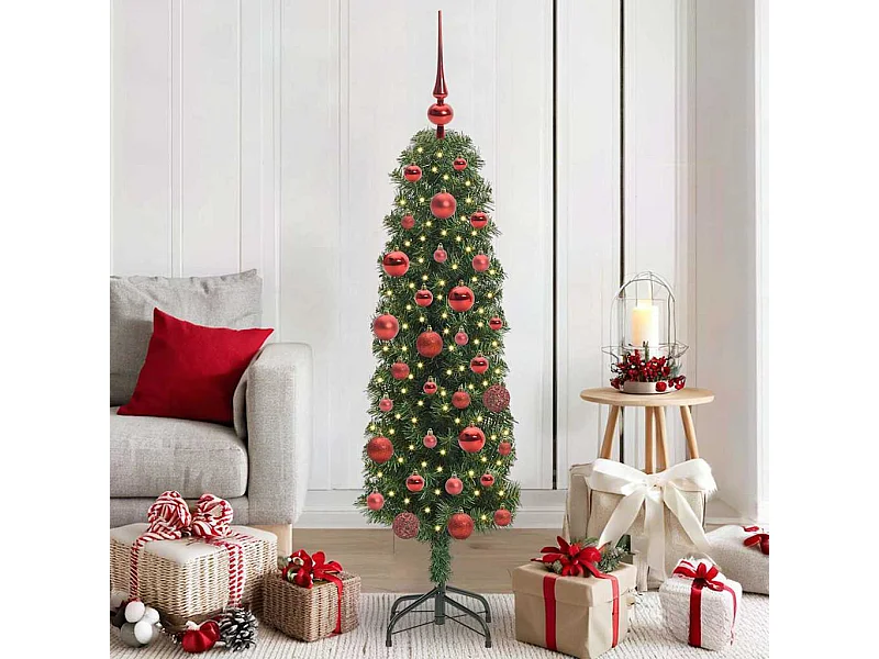 Árbol de Navidad artificial Verde 150 cm PVC, Acero y Plástico