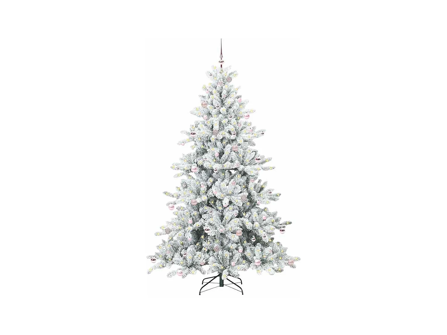 Árbol de Navidad artificial con ramas articuladas 240 cm PVC