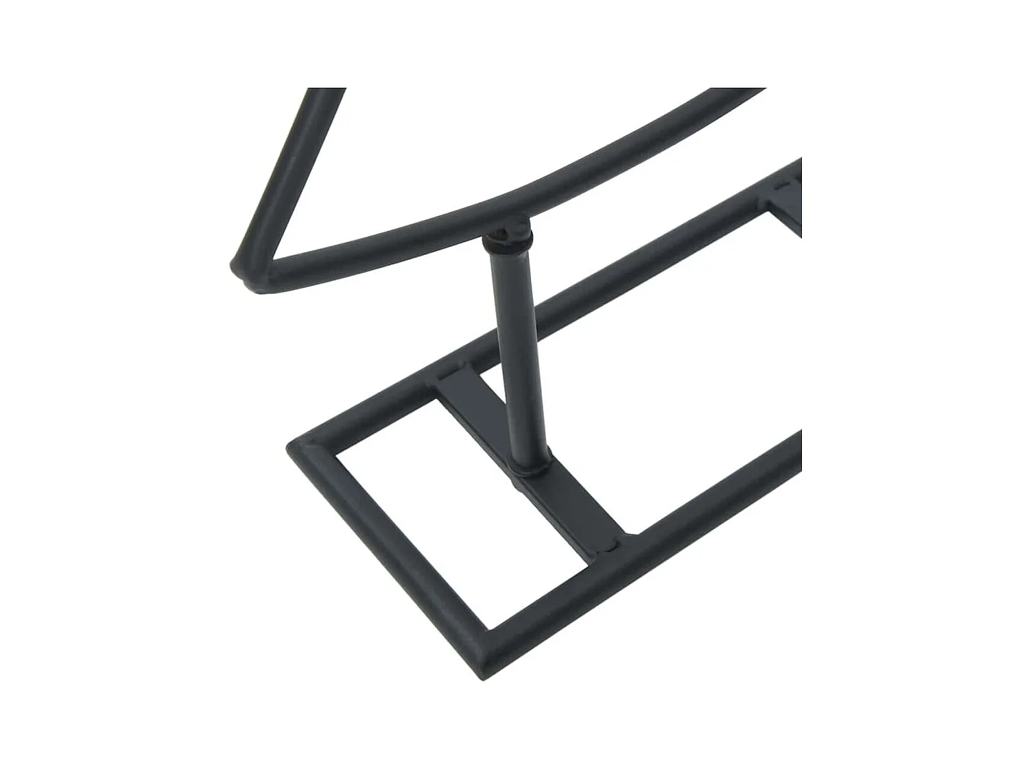 Árbol de Navidad de metal con soporte Negro 180 cm Acero